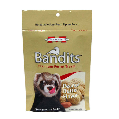 Marshall Bandits Ferret Treat Peanut Butter 3 oz - Small - Pet
