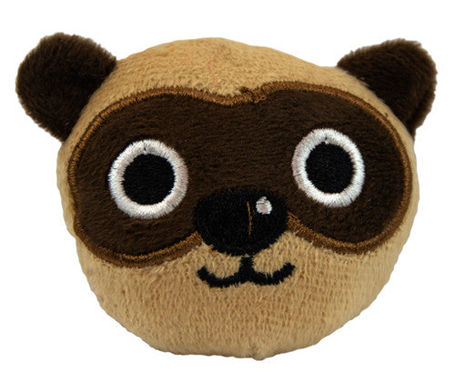 Marshall Ferret Face Toy Tan Brown One Size - Small - Pet