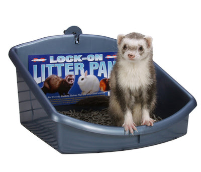 Marshall Lock-On Litter Pan for Small Animals Assorted