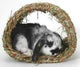 Marshall Peters Woven Grass Hide - A - Way Hut for Small Animals Brown - Small - Pet