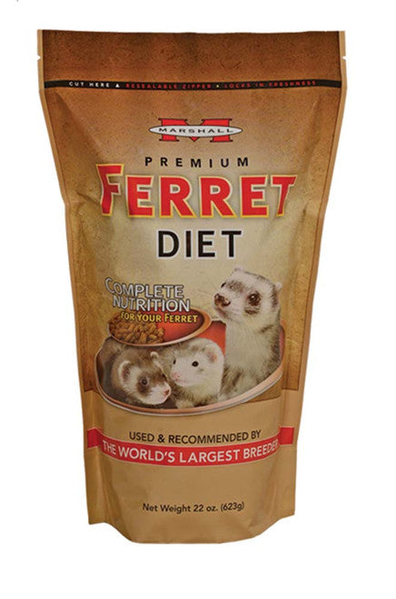 Marshall Premium Ferret Diet Dry Food 22 oz - Small - Pet