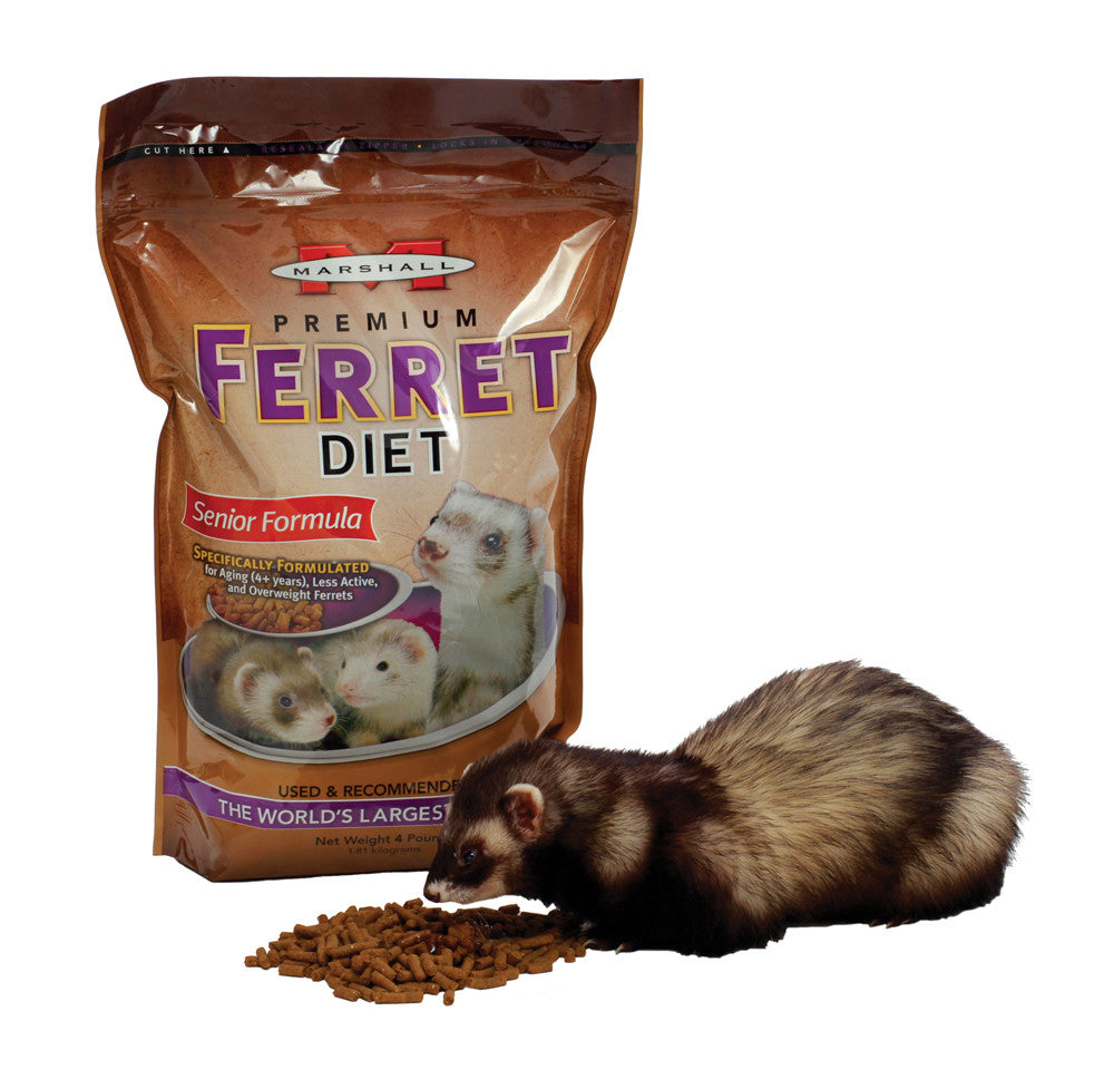 Marshall Premium Ferret Diet Senior Formula Dry Food 4 lb