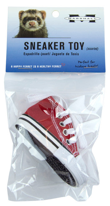 Marshall Sneaker Ferret Toy Red - Small - Pet