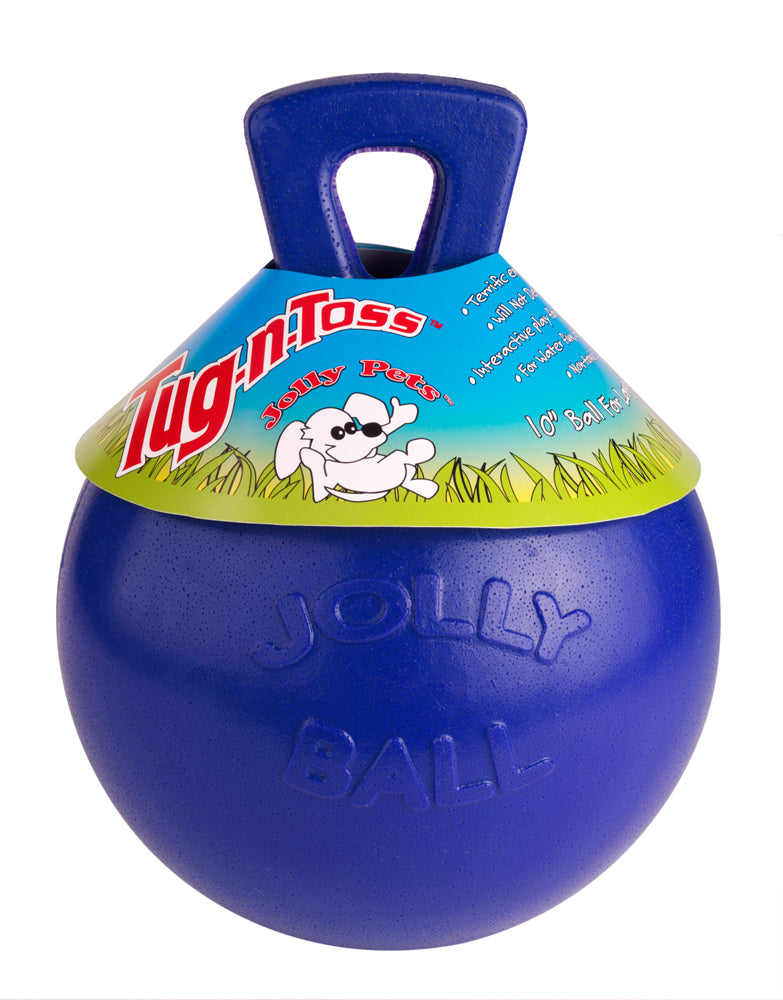 Jolly Pet Tug-n-Toss Dog Toy Blue 4.5 in, Small 788169044522