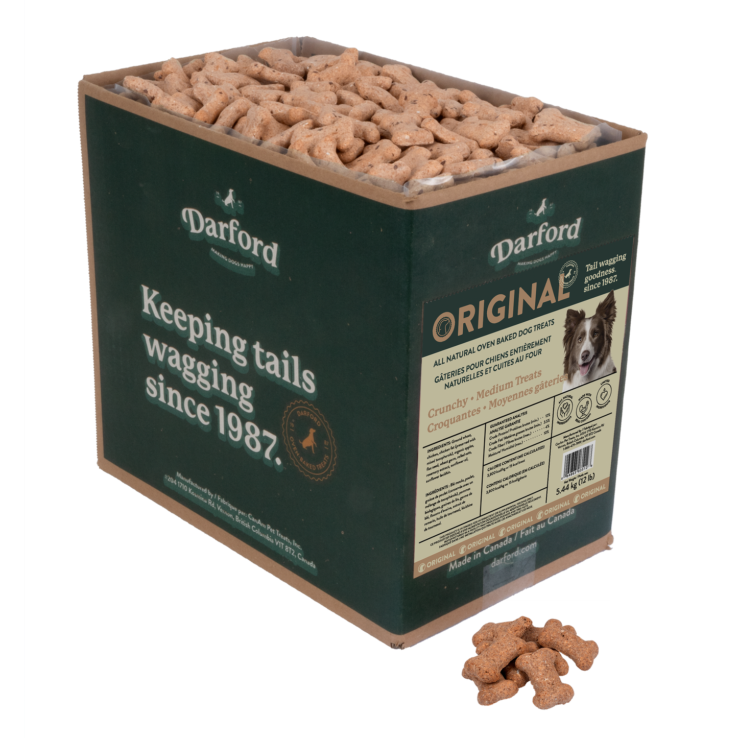 Darford Originals Crunchy Dog Treats Bulk Medium, 12 lb 064863035128