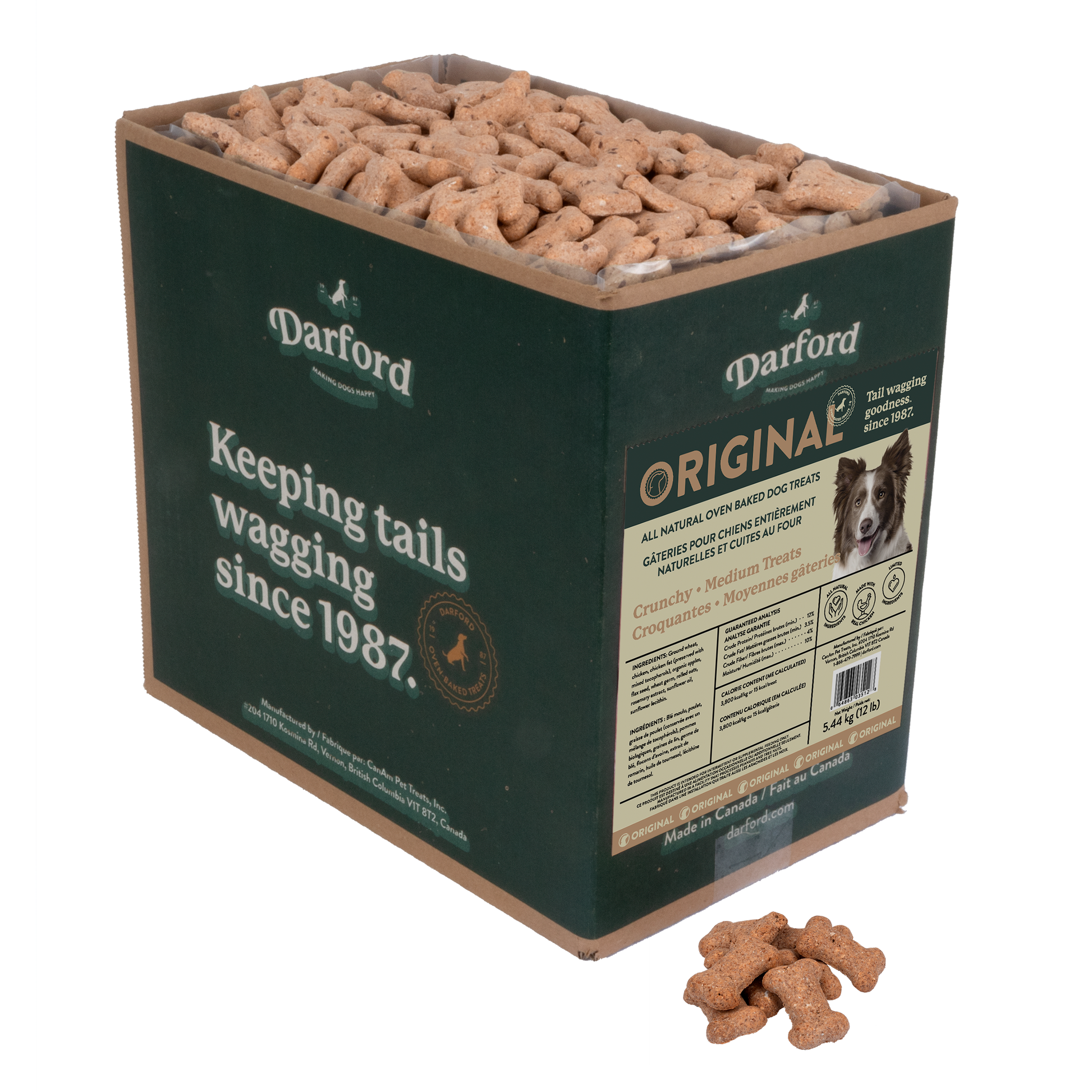 Darford Originals Crunchy Dog Treats Bulk Medium, 12 lb 064863035128