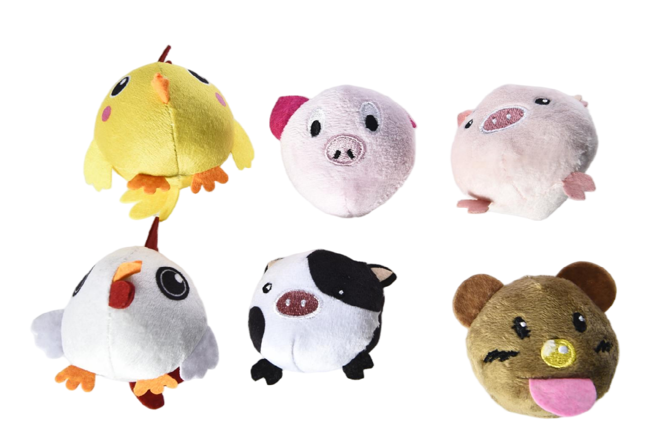 Max & Marlow Cat Farm Animals Assorted Color 6 pk 810162077143