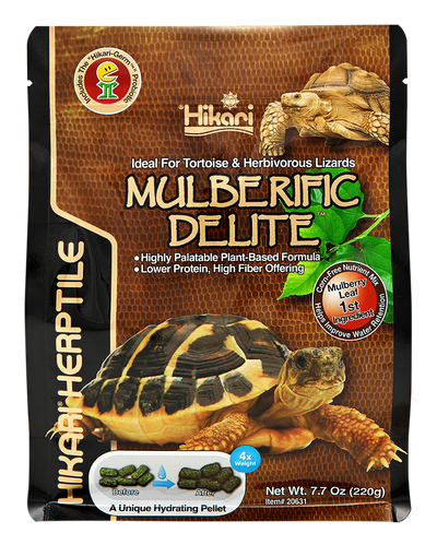 Hikari USA Mulberific Delite Tortoise Food 7.7 oz 042055206310