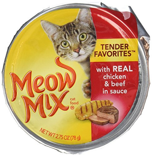 Meow Mix Tender Favorites Chicken Beef 12 / 2.75 oz - Cat