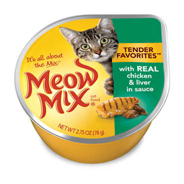 Meow Mix Tender Favorites Chicken & Liver 12/2.75oz {l - 1} C= 799480 - Cat