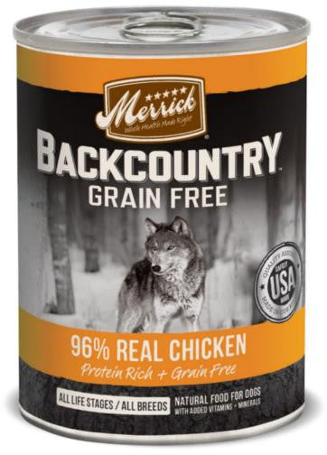 Merrick Backcountry 96% Real Chicken Recipe Dog 12/12.7oz {L-1} 295187 022808370017