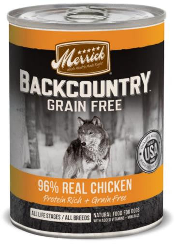 Merrick Backcountry 96% Real Chicken Recipe Dog 12/12.7oz {L - 1} 295187
