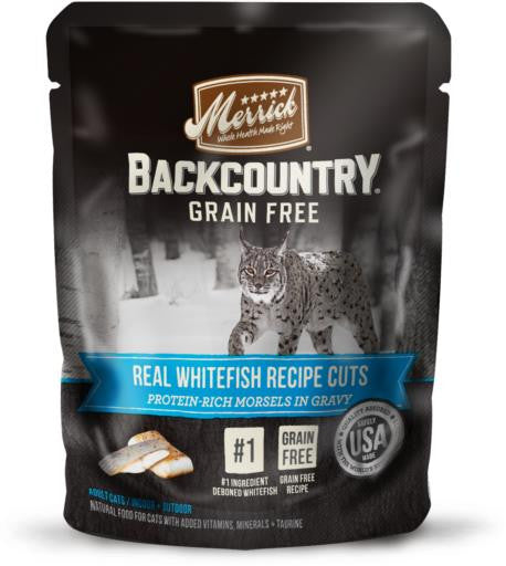 Merrick Backcountry Real Whitefish Cuts Recipe Cat 24/3 oz {L-1} 295393 022808470243