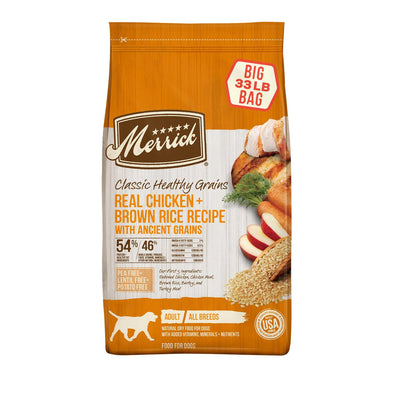 Merrick Classic Healthy Grains Real Chicken Dry Dog Recipe 33 lb 022808353294