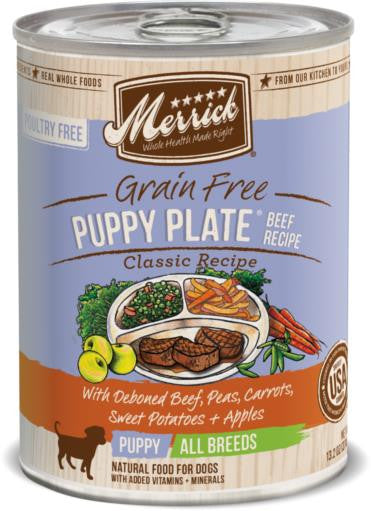 Merrick Classic Puppy Plate Beef 12/12.7oz {L - 1x} 295839 - Dog