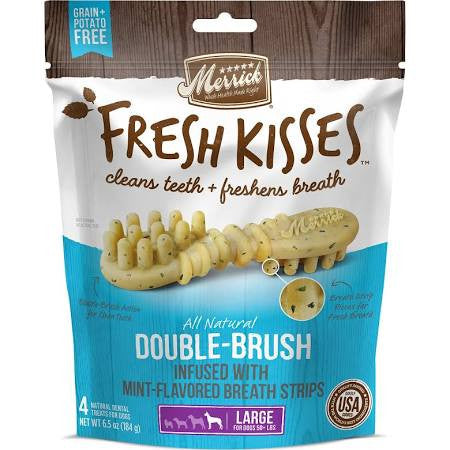 Merrick Fresh Kisses Large Mint 4ct Bag {L + 1x} 295800 - Dog