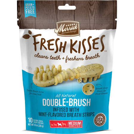 Merrick Fresh Kisses Medium Mint 10ct Bag {L + 1x} 295803 - Dog