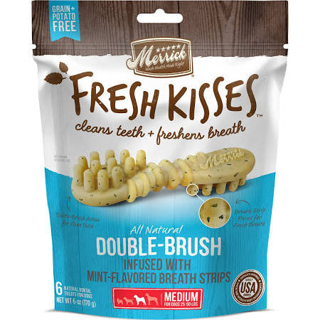 Merrick Fresh Kisses Medium Mint 6ct Bag {L + 1x} 295799 - Dog