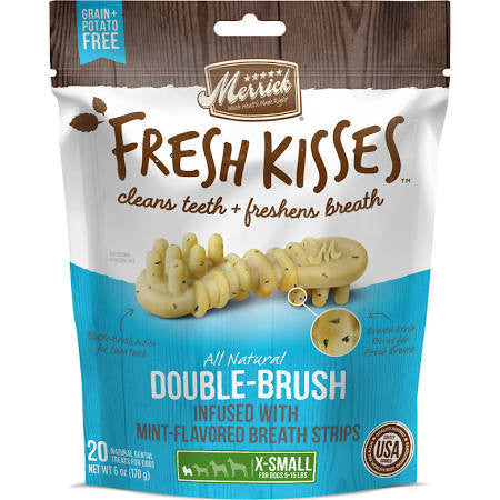 Merrick Fresh Kisses Xsmall Mint 20ct Bag {L + 1x} 295797 - Dog