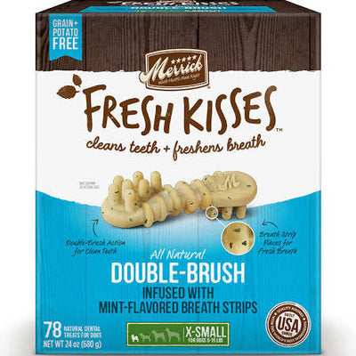 Merrick Fresh Kisses Xsmall Mint 78ct Box {L - 1x} 295809 - Dog