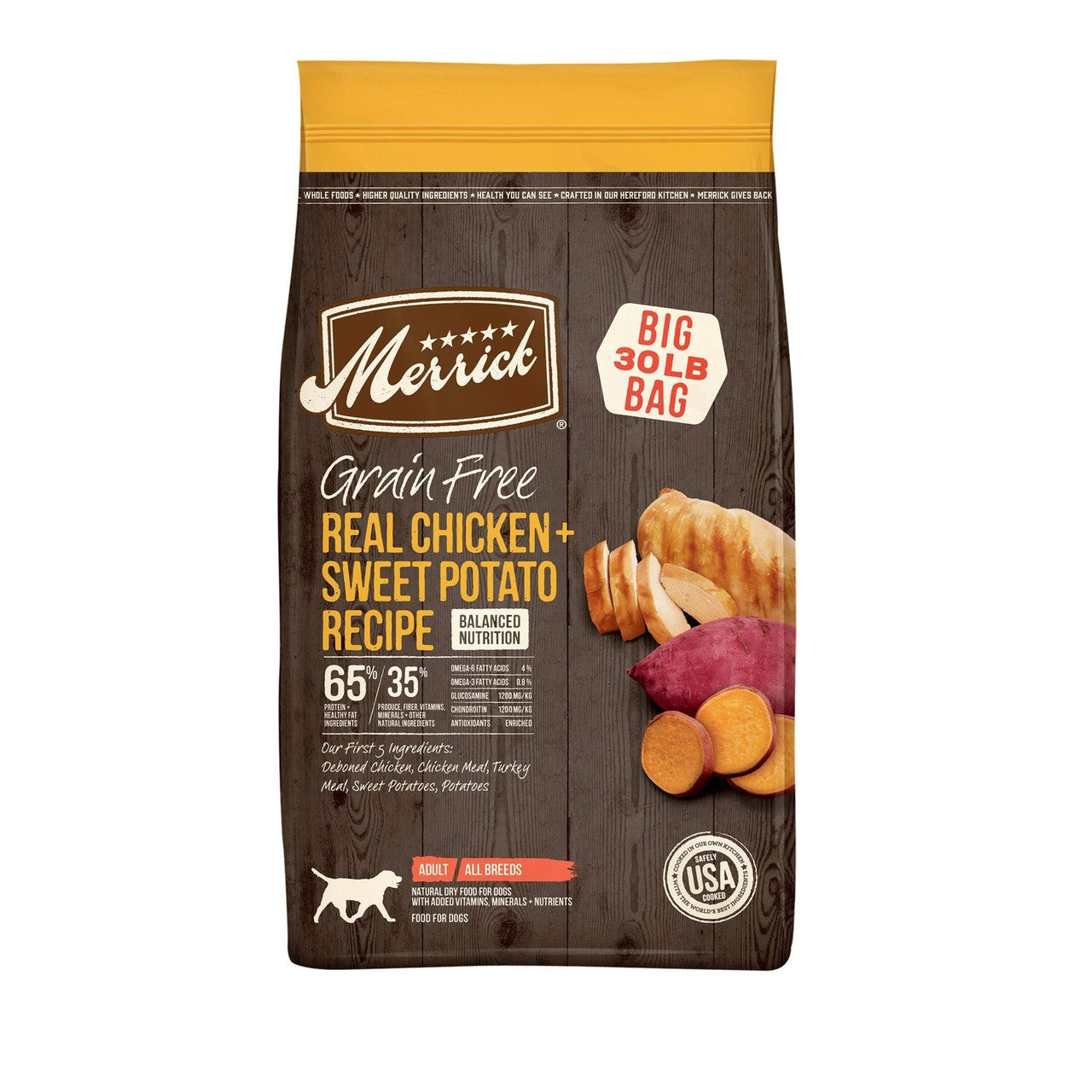 Merrick GF Chicken and Sweet Potato Recipe 30 lb 022808385974 – Pets ...