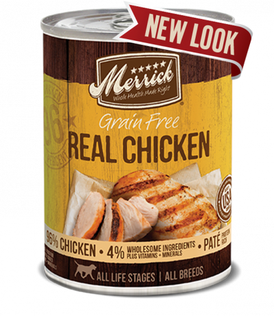 Merrick Grain Free 96% Real Chicken Recipe 12/12.7OZ {L-1x} 295846 022808004844