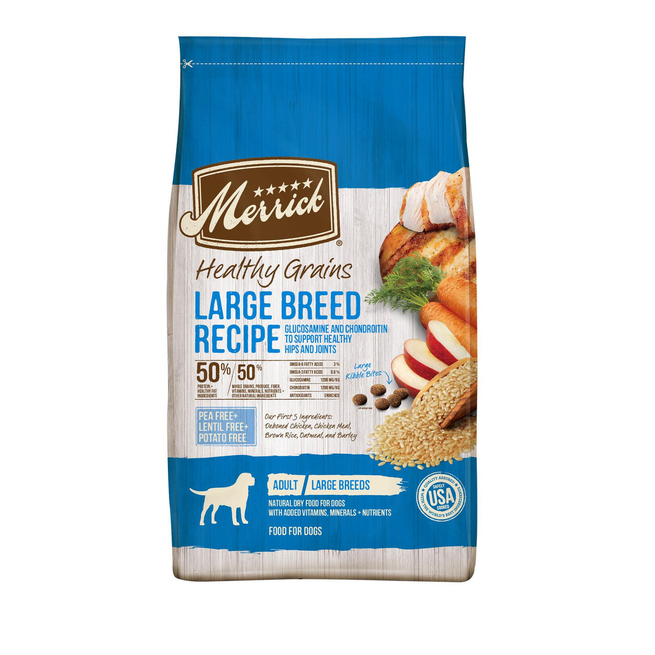 Merrick Healthy Grains Large Breed Recipe Dog 30 lb 022808320142