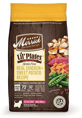 Merrick Lil Plate Grain Free Chicken and Spincach 4# - Dog