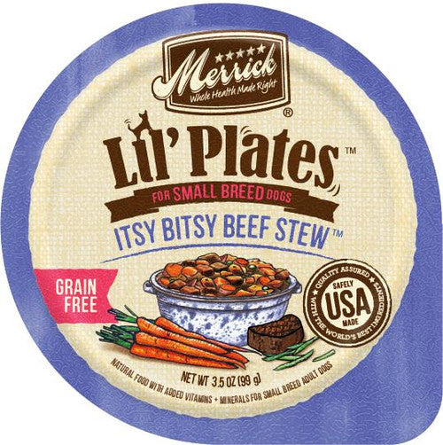 Merrick Lil’Plates Grain Free Itsy Bitsy Beef Stew 12/3.5oz {L - 1} 295364 - Dog
