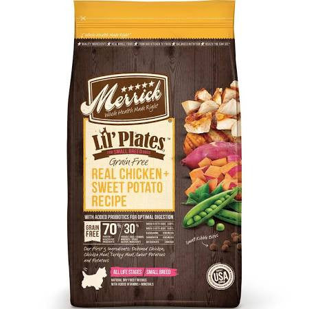 Merrick Lil' Plates Small Breed Grain Free Real Chicken And Sweet Potato Dry Dog Food-12-lb-{L-1x} 022808384182
