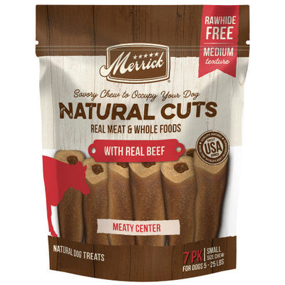 Merrick Natural Cuts with Real Beef Small Chew 7 ct - Dog