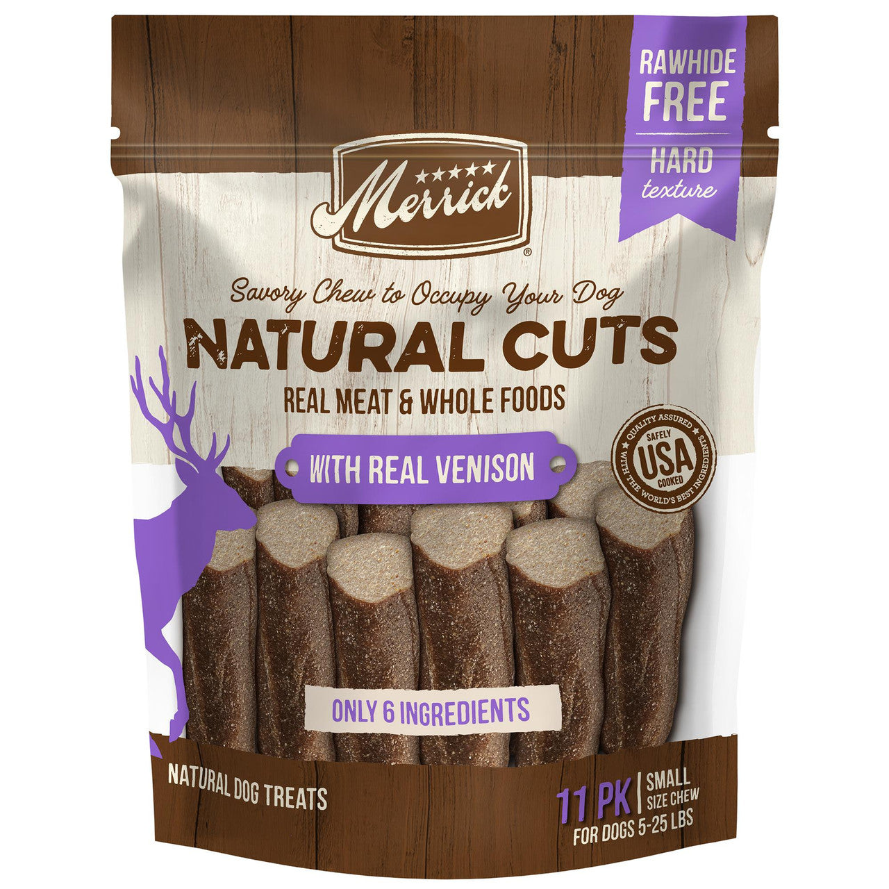 Merrick Natural Cuts with Real Venison Small Chew 6 / 11 ct 022808750000