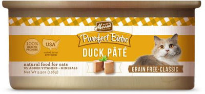 Merrick Purrfect Bistro Duck Pate 24/5.5 oz Cat {L-1} 295035 022808382836