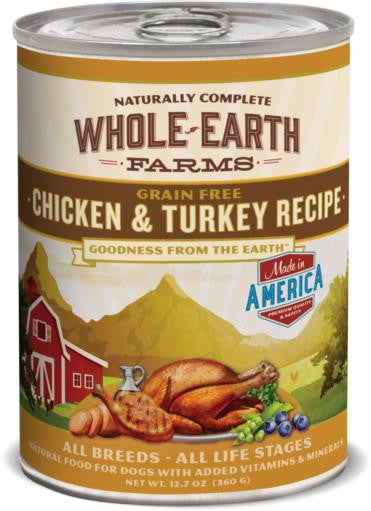 Merrick Whole Earth Farms Chicken & Turkey Recipe 12/12.7oz {L-1} 295343 022808854791
