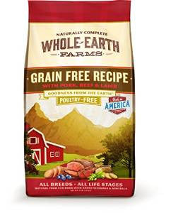 Merrick Whole Earth Farms Grain Free Recipe With Pork Beef And Lamb Dry Dog Food-4-lb-{L-1x} 022808855231