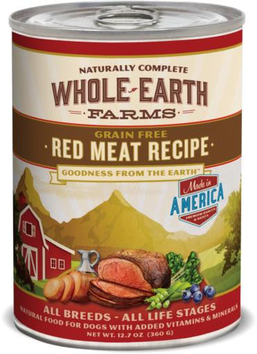 Merrick Whole Earth Farms Red Meat Recipe 12/12.7oz {L-1} 295344 022808854838