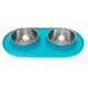 Mess D Dbl Feedr Blu 1.5 Cup{L - x} - Dog