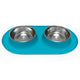 Mess D Dbl Feedr Blu 3 Cup{L - x} - Dog