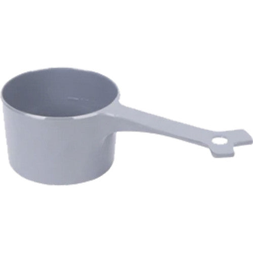 Messy Mutts Dog Cat Food Scoop 1 Cup Grey