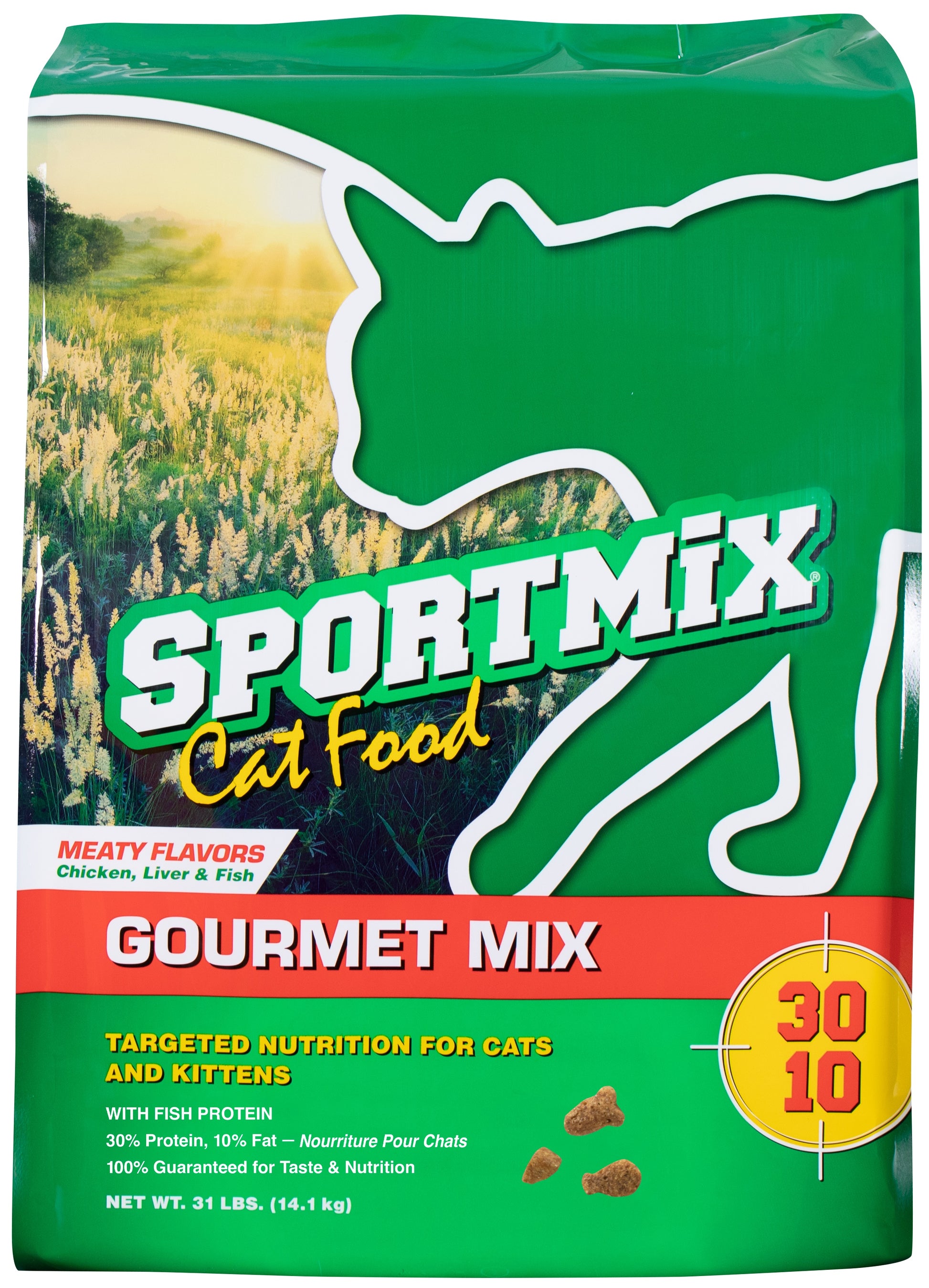 Sportmix Gourmet Mix Dry Cat Food Meaty Flavors 31 lb 034846600957