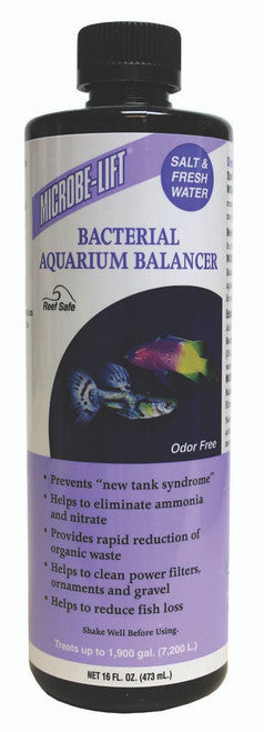Microbe - Lift Bacterial Aquarium Balancer Water Clarifier 16 fl. oz