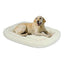 Midwest 40238 - Fs Quiet Time Deluxe Double Bolster Bed White 52x37’ {L - 1}277006 - Dog