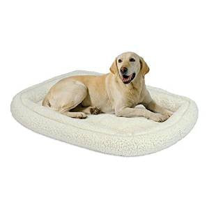 Midwest 40238-Fs Quiet Time Deluxe Double Bolster Bed White 52x37" {L-1}277006 027773019053