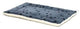 Midwest lb40222FVBLS Quiet Time Reversible Floor Bed 21X12 Blue/Black Paw Print {L + 1} 277651 - Dog