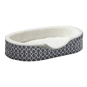Midwest Orthopedic Nesting Bed with Teflon Gray Geo Pattern 17.5x14.5x5.5’ {L + 1} 277059 - Dog