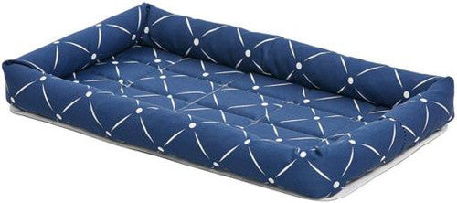 Midwest Quiet Time Ashton Bolster Bed Blue 22’ {L + 1} 277430 - Dog