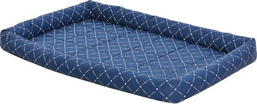 Midwest Quiet Time Ashton Bolster Bed Blue 48’ {L + 1} 277436 - Dog