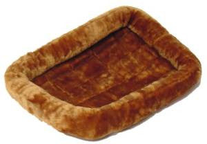 Midwest Quiet Time Pet Bed - Plush Fur Cinnamon - 48" {L+1} 277191 027773005117