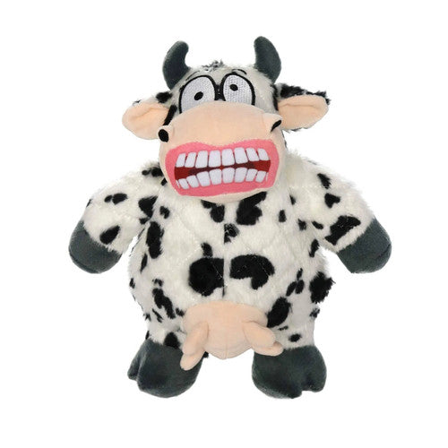 Mighty Angry Cow Pleash Dog Toy