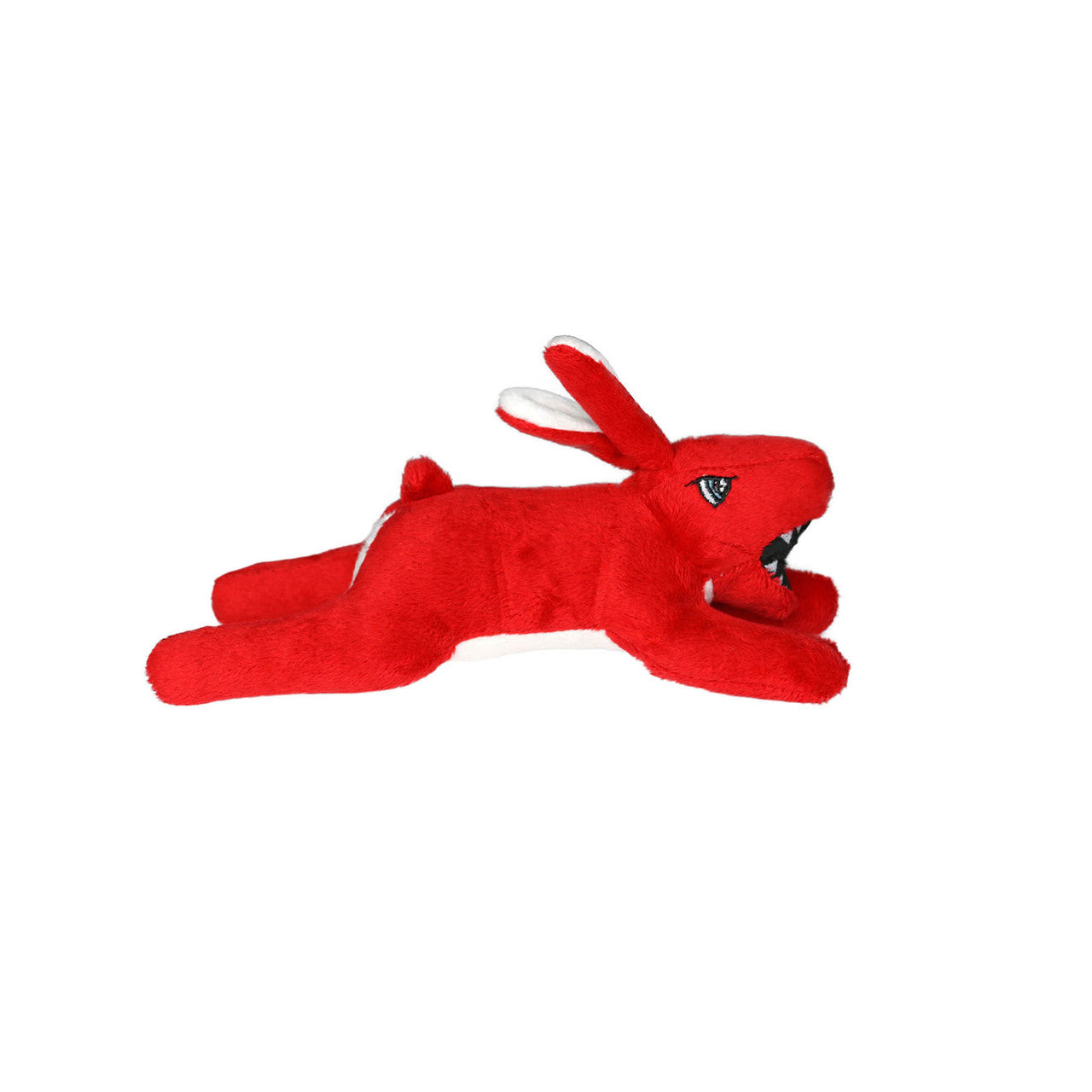 Mighty Jr Angry Animals Rabbit Durable Dog Toy Red 8in